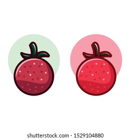 Tomato Icon set vector illustration with variant color and clean background