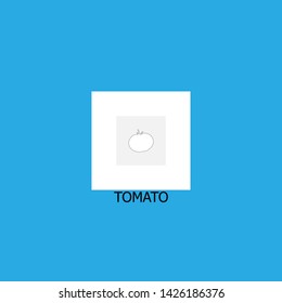 tomato icon sign signifier vector