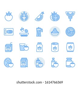 Tomato icon and symbol set