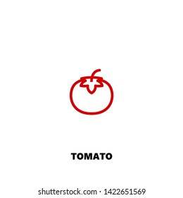 tomato icon. tomato vector design. sign design. red color