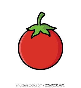 tomato icon vector design template in white background