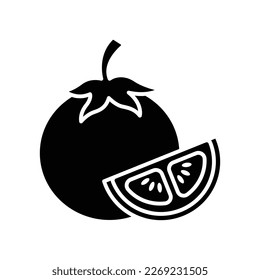 tomato icon vector design template in white background