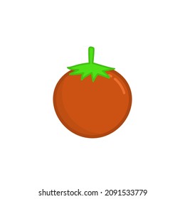 tomato icon vector graphic flat illustration with outline. fit for nutrition and healthy design