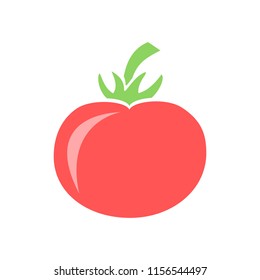 Tomato icon. Vector illustration.