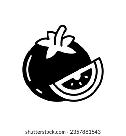 Tomato icon in vector. Illustration