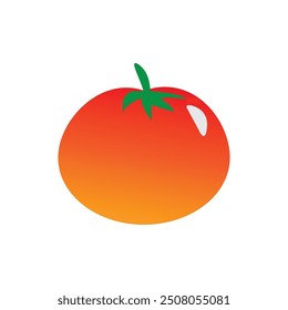 Plantilla de diseño de Ilustración vectorial de icono de tomate