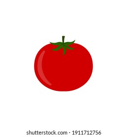 Tomato Icon. Vector Illustration. Isolated. 