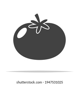Tomato icon vector isolated illustration