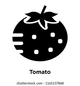 Tomato icon vector isolated on white background, Tomato transparent sign , food and fruit symbols