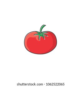 tomato icon vector logo template 