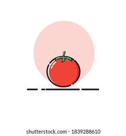 Tomato Icon Vector MBE Style