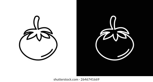 Tomato icon vector simple element illustration editable