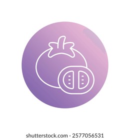 Tomato icon vector stock illustration