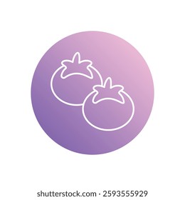Tomato icon vector stock illustration
