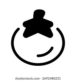 Ilustración de diseño de símbolo de Vector de icono de tomate