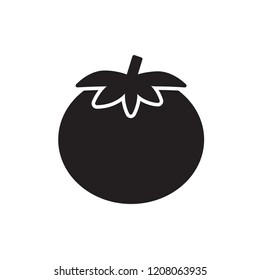 tomato icon vector. vegetable icon glyph style