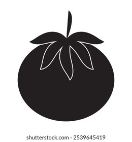 Tomato icon. Vegetable Icon on white background. vector illustration.
