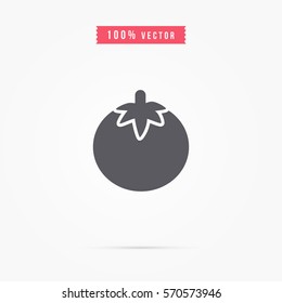 tomato icon. vegetable sign