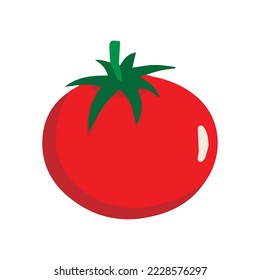 tomato icon with white background, vegetarian