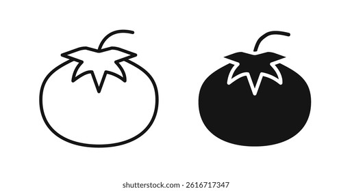 Tomato icons set for website design