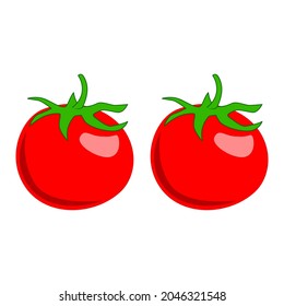 tomato illustration, a simple vector design