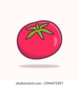 Tomato Illustration, Vegetable healthy food vector illustration