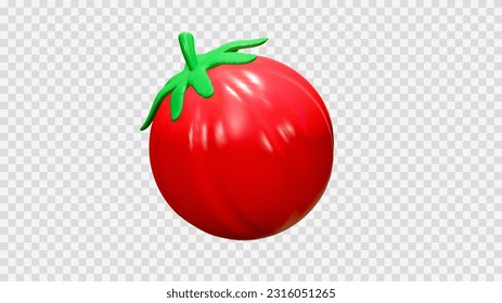 tomate aislado en fondo transparente 