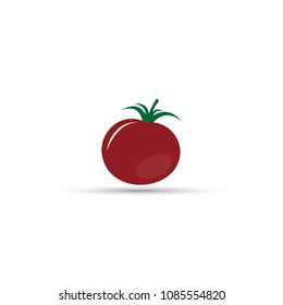 Tomato isolated on white background.