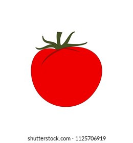 Tomato isolated single simple cartoon illustration
