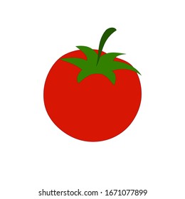 Tomate.Verduras aisladas. Ilustración del vector