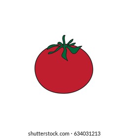 tomato isolated.Vector illustration.
