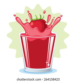Tomato juice splash