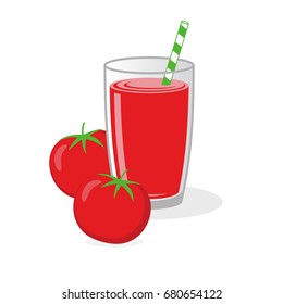 Tomato Juice Vector Design Illustration Image