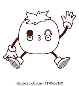 Tomato kawaii cartoon