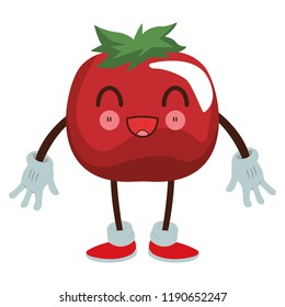 Tomato kawaii cartoon