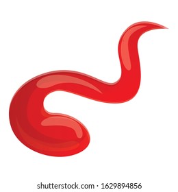 Tomato ketchup icon. Cartoon of tomato ketchup vector icon for web design isolated on white background