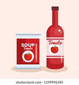 tomato ketchup and soup