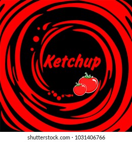 Tomato ketchup. Vector Illustration