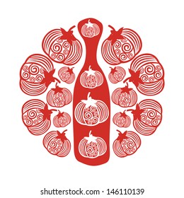 Tomato ketchup vector illustration