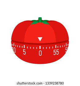 Concept of pomodoro timer and app Royalty Free Vector Image