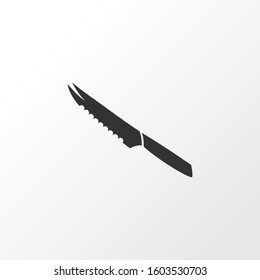 Tomato knife icon symbol. Premium quality isolated sharp element in trendy style.