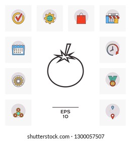 Tomato line Icon. Graphic elements for your design