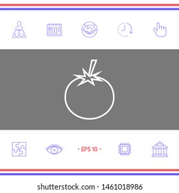 Tomato line Icon - graphic elements for your design
