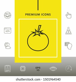 Tomato line Icon - graphic elements for your design