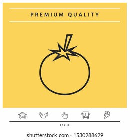 Tomato line Icon - graphic elements for your design