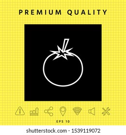 Tomato line Icon - graphic elements for your design