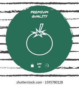 Tomato line Icon - graphic elements for your design