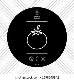 Tomato line Icon - graphic elements for your design