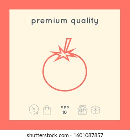 Tomato line Icon - graphic elements for your design