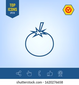 Tomato line Icon - graphic elements for your design